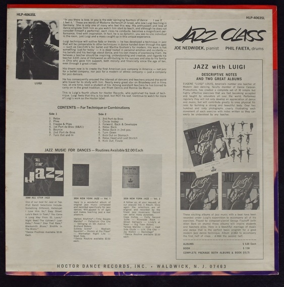 Eugene "Luigi" Louis, Joe Nedwidek, Phil Faieta - Jazz Class