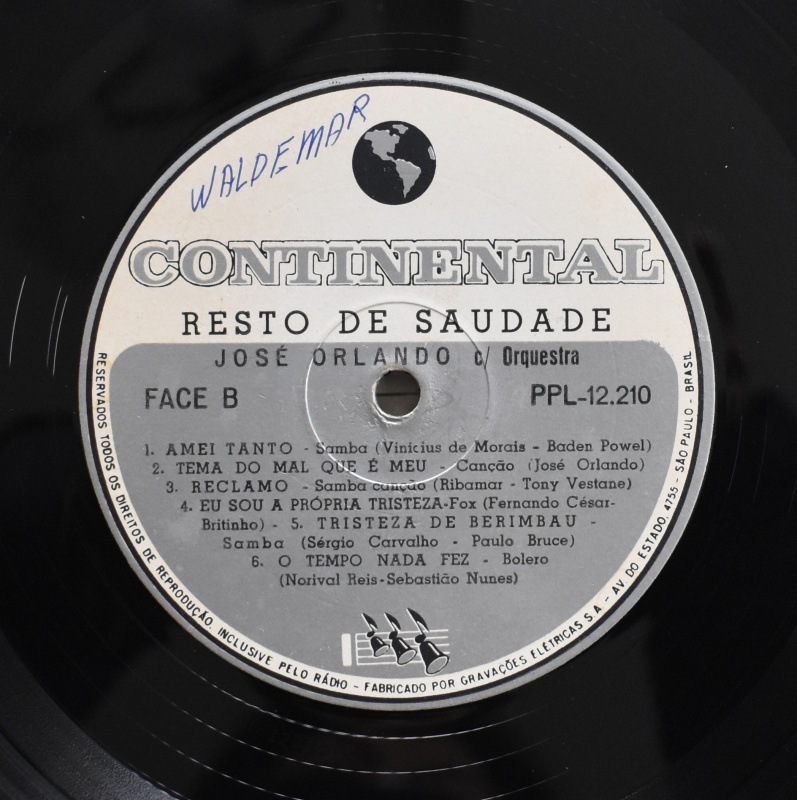 Jose Orlando - Resto de Saudade  [LP]