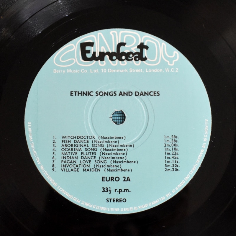 Nascimbene / F. De Masi - Ethnic Songs And Dances / India-A Theme Set      [LP]