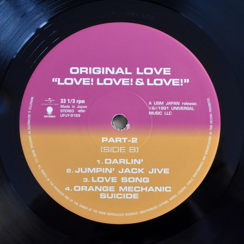 Original Love - Love! Love! & Love!����[2��LP]