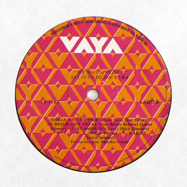 Joe Cuba Sextet (The) - My Man Speedy!