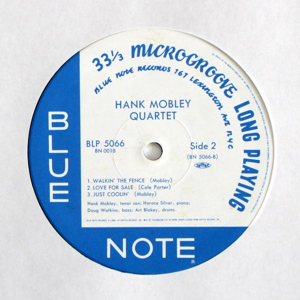 レコード】 未開封 hank mobley quartet 直輸入盤10インチ