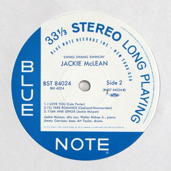 ジャッキー・マクリーン SWING SWANG SWINGIN' レコード JACKIE McLEAN