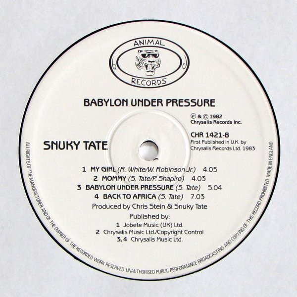 Snuky Tate - Babylon Under Pressure