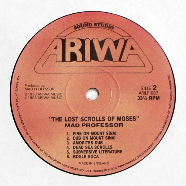 Mad Professor - The Lost Scrolls Of Moses