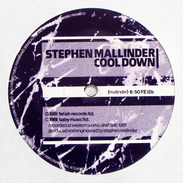 Stephen Mallinder - Temperature Drop / Cool Down