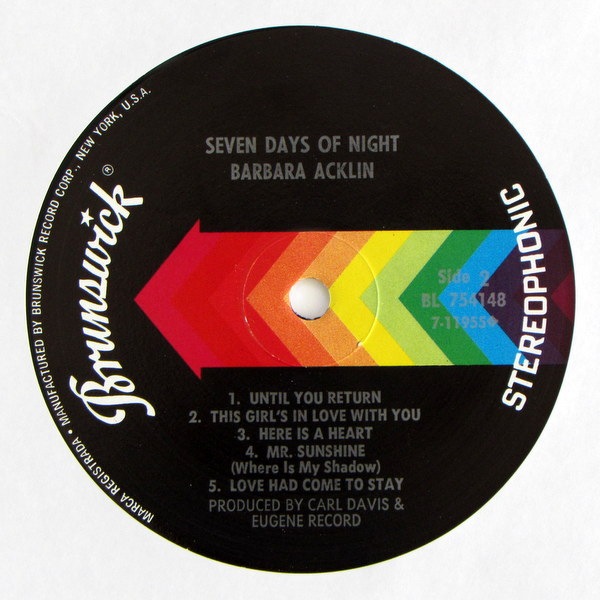 Barbara Acklin - Seven Days Of Night｜全てのカテゴリー