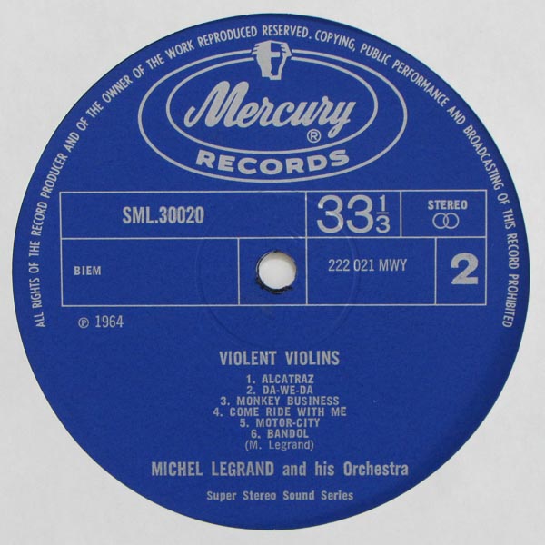 Michel Legrand And His Orchestra - Violent Violins
