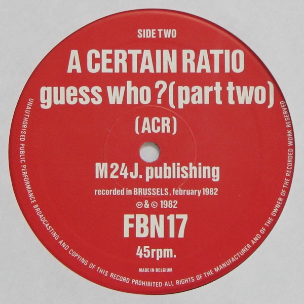 A Certain Ratio - Guess Who?