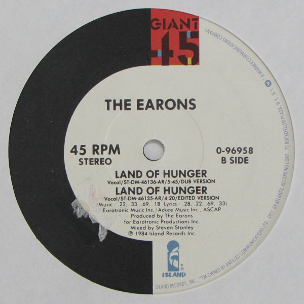 The Earons - Land Of Hunger