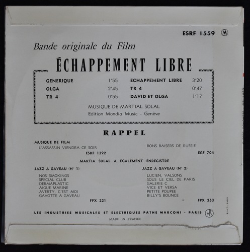 Martial Solal - Echappement Libre (Bande Originale Du Film)