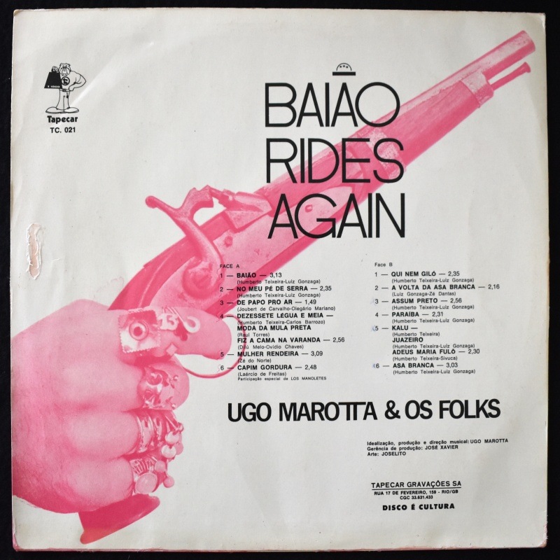 Ugo Marotta & Os Folks -  Baiao Rides Again   [LP]