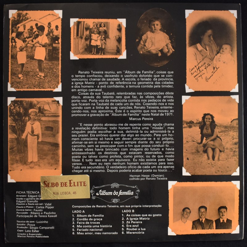 Renato Teixeira - Album De Familia    [LP] 쥢MPB