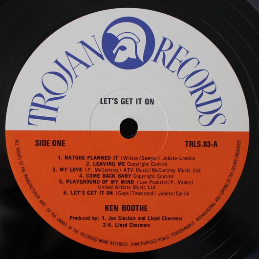 Ken Boothe – Let's Get It On｜全てのカテゴリー｜Paddy Field