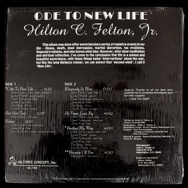 Hilton Felton - Ode To New Life    [LP]
