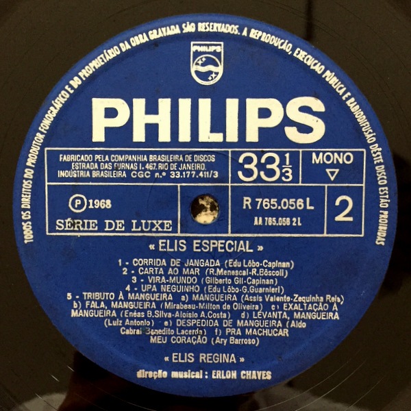 Elis Regina  ‎– Elis Especial  68ǯ���ꥸ�ʥ롡�����١����������ɹ���