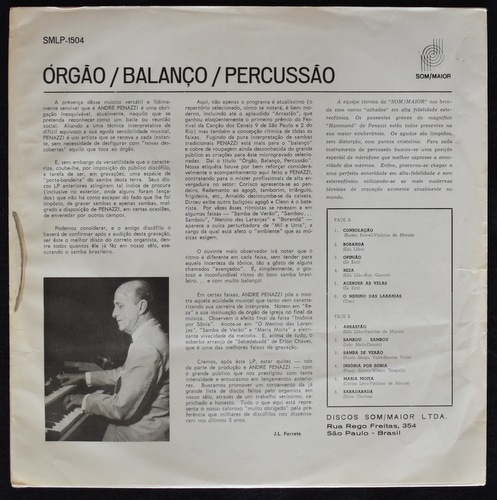 Andre Penazzi - Orgao/Balanco/Percussao