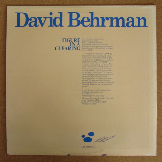 David Behrman  – On The Other Ocean