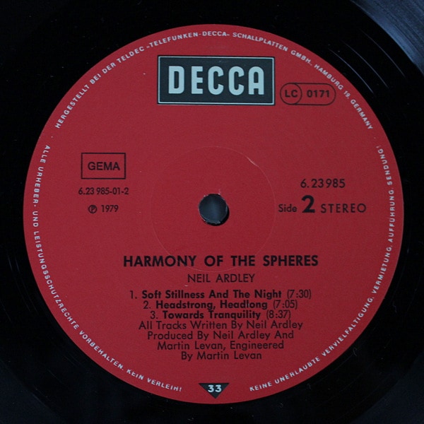 Neil Ardley - Harmony Of The Spheres｜JAZZ,JAZZ ROCK