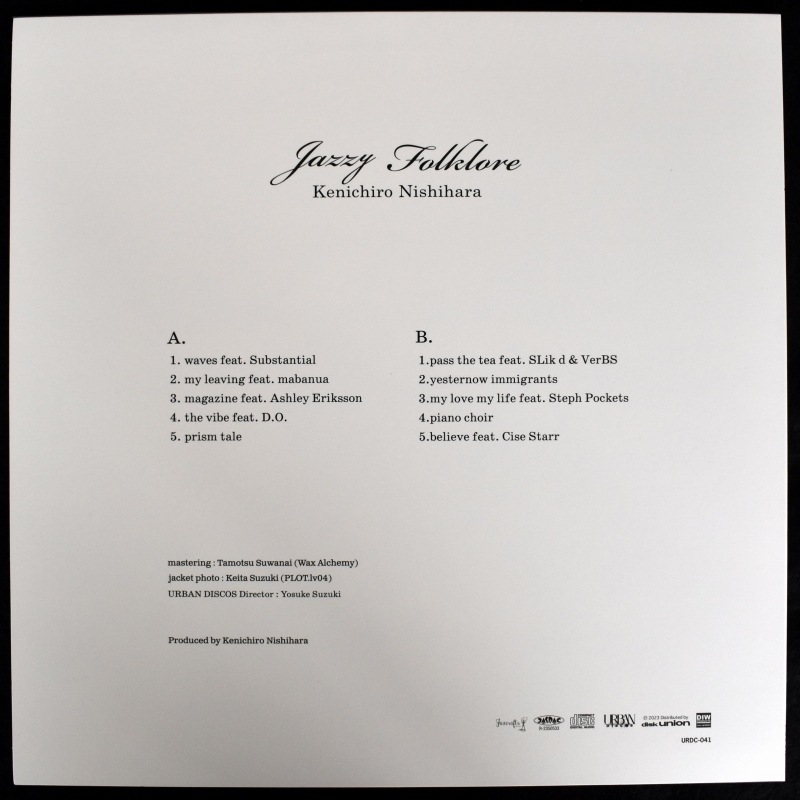 Kenichiro Nishihara - Jazzy Folklore����[LP]