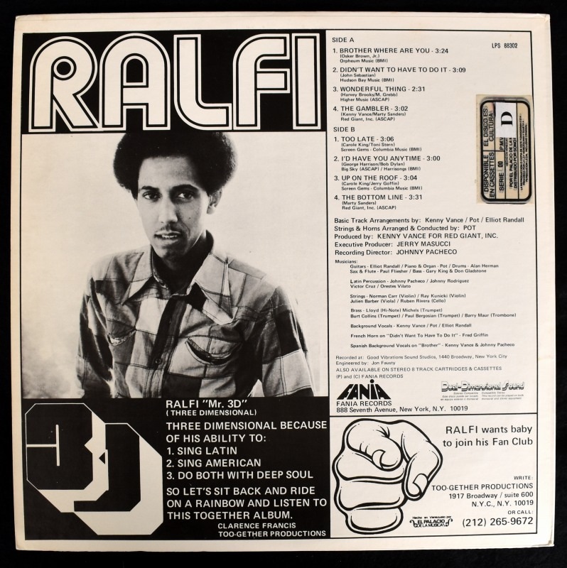 Ralfi Pagan - Ralfi       [LP]