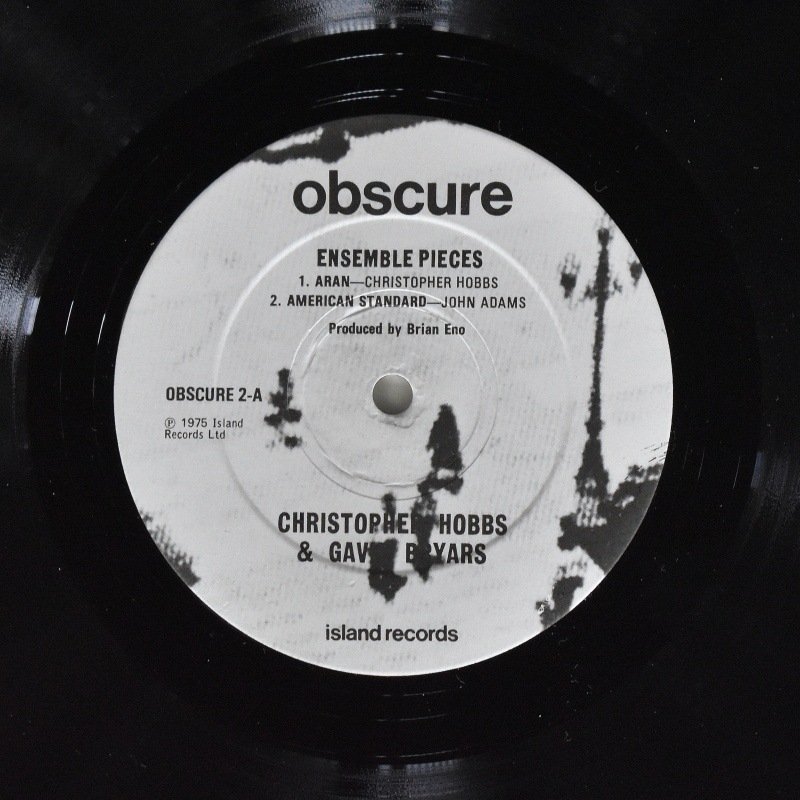 Obscure No2 Ensemble Pieces オリジナル盤 Christopher Hobbs / John Adams / Gavin Bryars - Ensemble Pieces