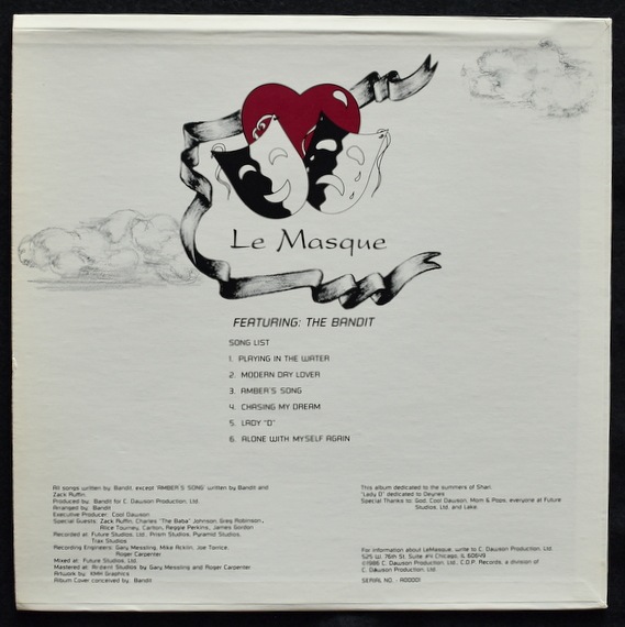 Le Masque Featuring The Bandit - Modern Day Lover  [LP]