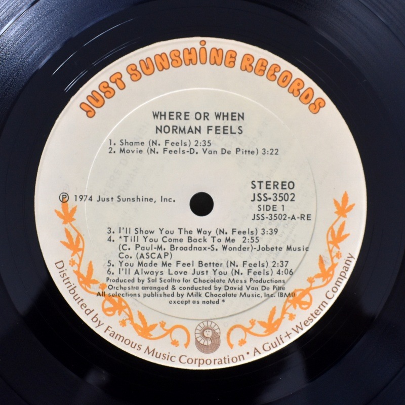 Norman Feels - Where Or When    [LP]