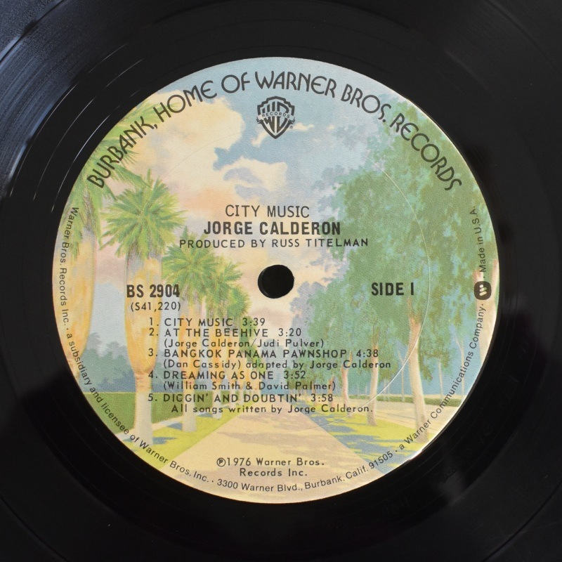Jorge Calder?n - City Music    [LP] ������ե�SSW /��AOR̾�ס�