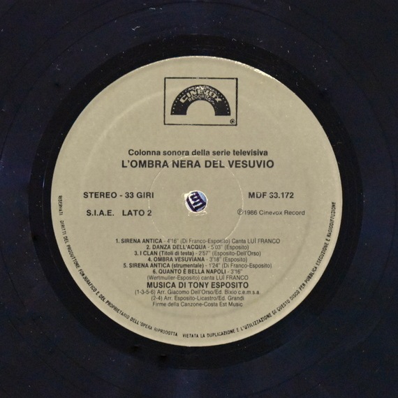 Tony Esposito - L' Ombra Nera Del Vesuvio [LP]