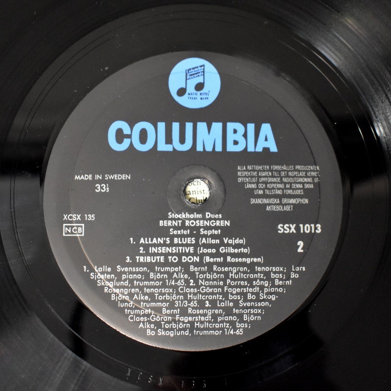 Bernt Rosengren - Stockholm Dues    [LP]
