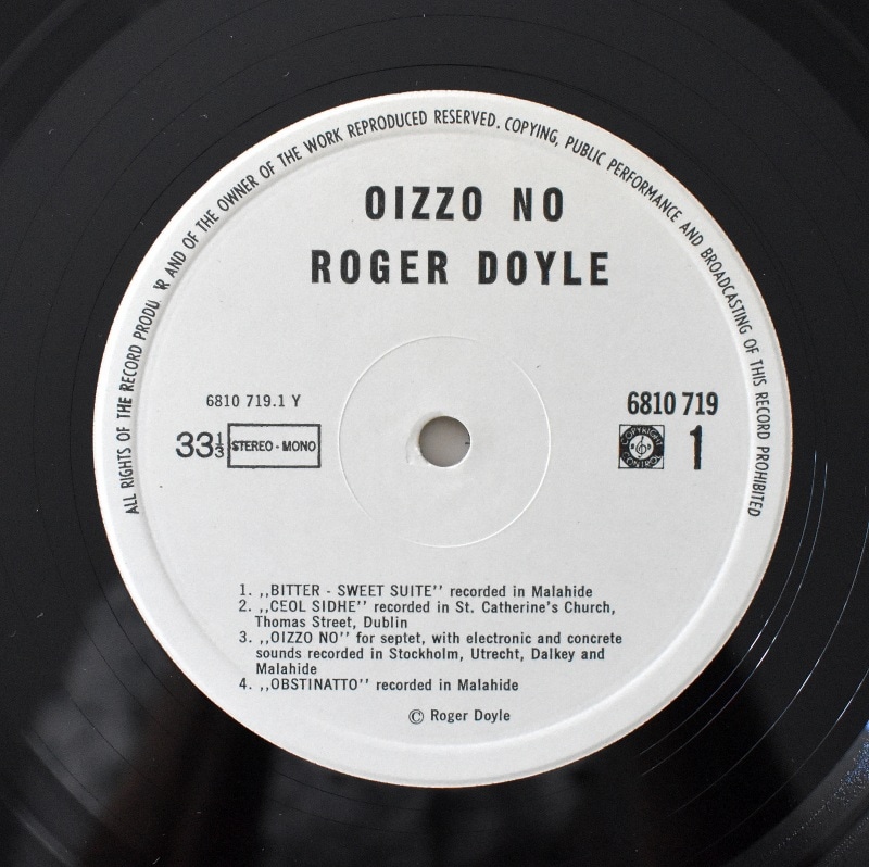 Roger Doyle - Oizzo No   [LP]500硡ꥸʥ