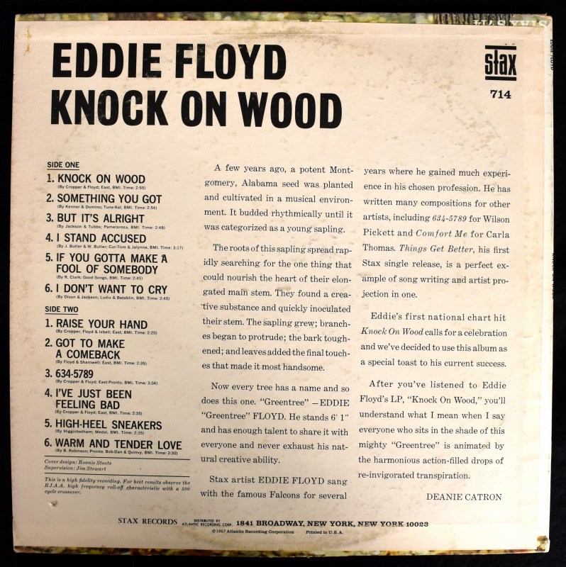 Eddie Floyd - Knock On Wood    [LP]