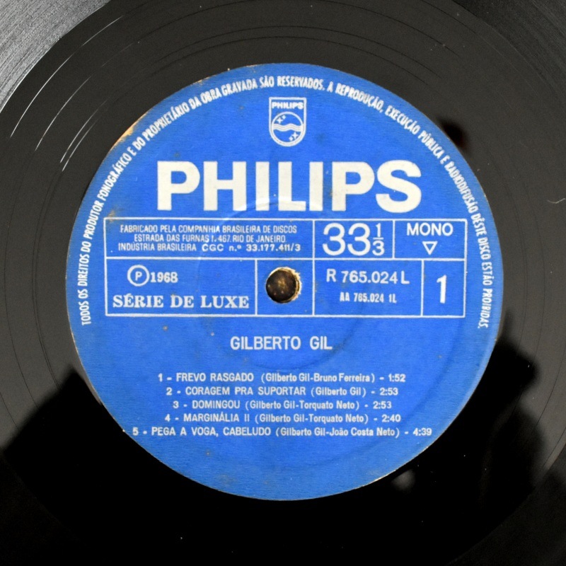 Gilberto Gil - Gilberto Gil     [LP]���ȥ��ԥ��ꥢ���饷�å���60ǯ��֥饸����å���̾��
