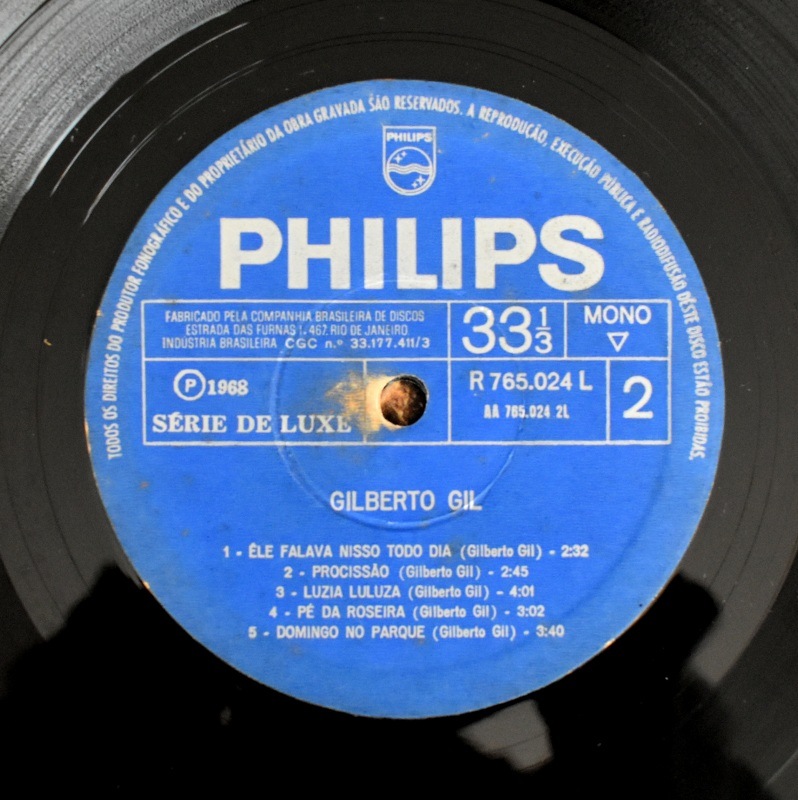 Gilberto Gil - Gilberto Gil     [LP]���ȥ��ԥ��ꥢ���饷�å���60ǯ��֥饸����å���̾��