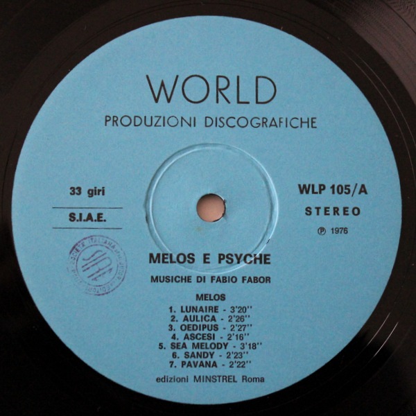 Fabio Fabor - Melos E Psiche���쥢���������ڥ���󥿥롡�饤�֥�꡼�����