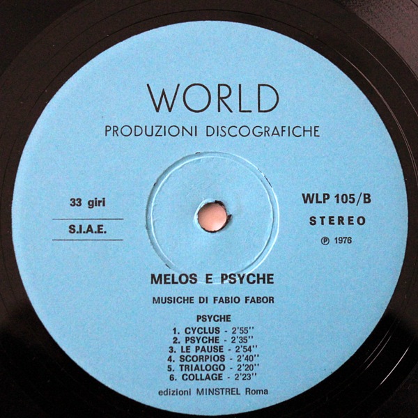 Fabio Fabor - Melos E Psiche���쥢���������ڥ���󥿥롡�饤�֥�꡼�����