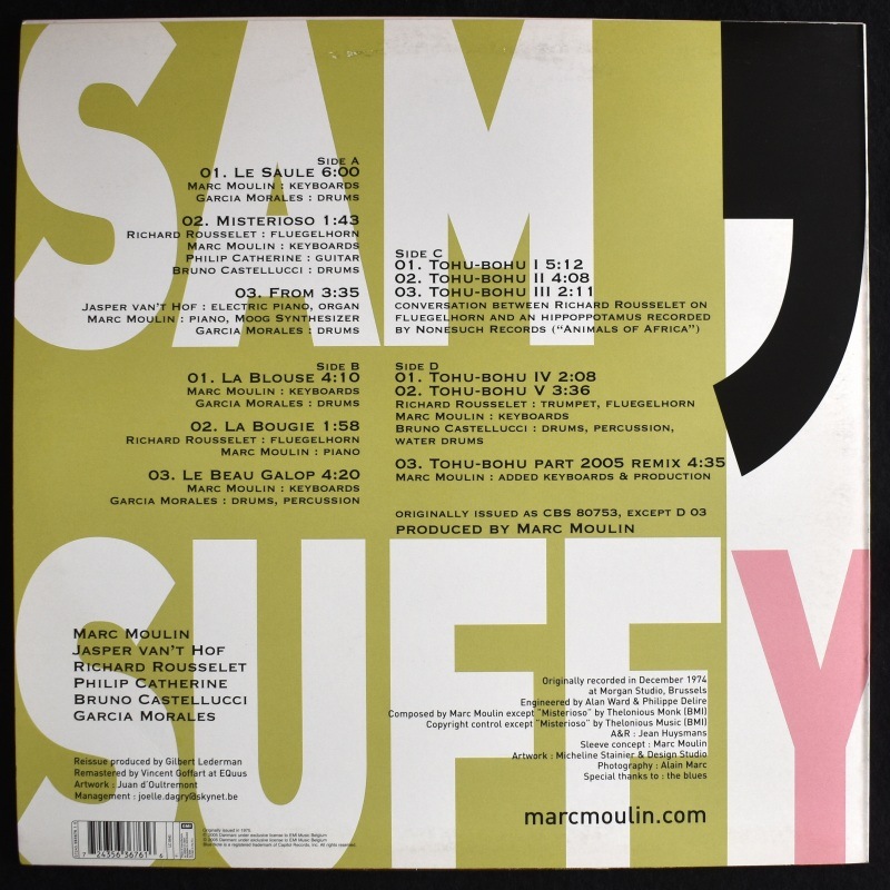 Marc Moulin - Sam Suffy     [2005ǯ������ 2xLP��30th Anniversary Edition]