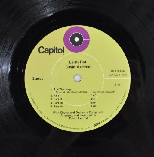 未開封品　David Axelrod / Earth Rot レコード David Axelrod - Earth Rot 美品｜SOUL / FUNK,rare groove｜Paddy