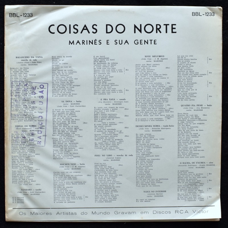 Marines E Sua Gente - Coisas Do Norte   [LP]