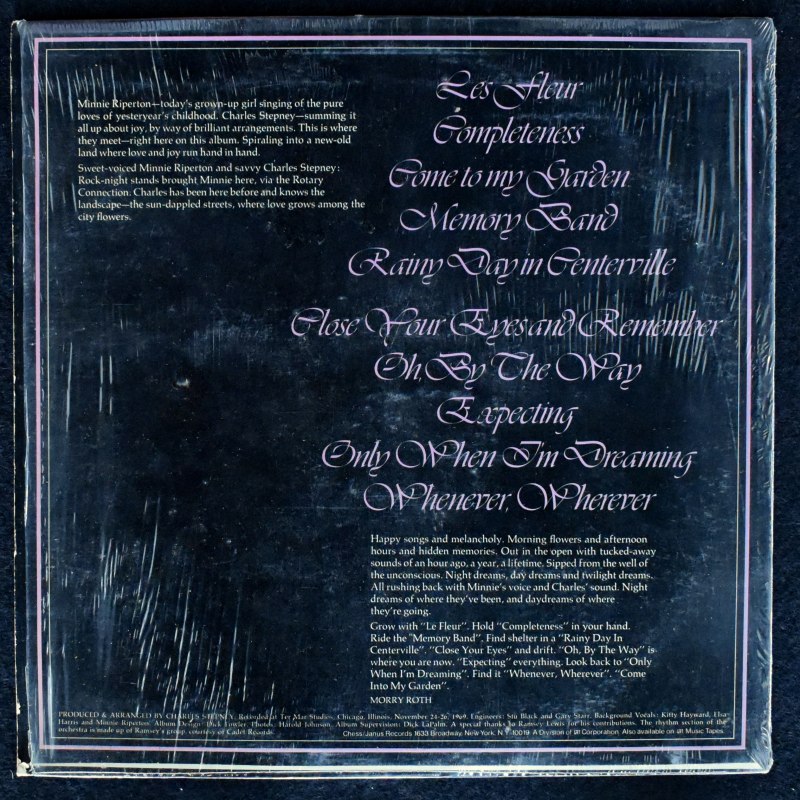 Minnie Riperton - Come To My Garden '74 Janus 盤[LP]｜SOUL / FUNK,soul ...