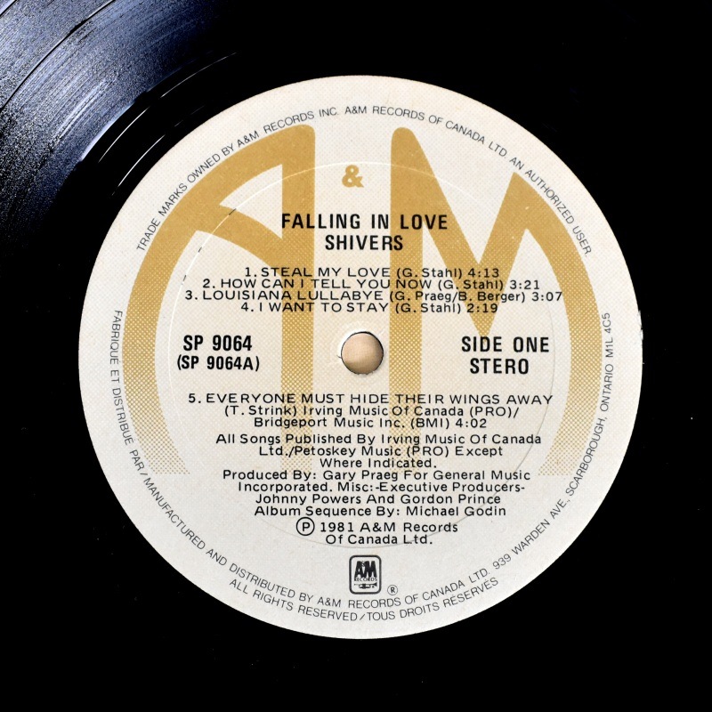 Shivers - Falling In Love    [LP]