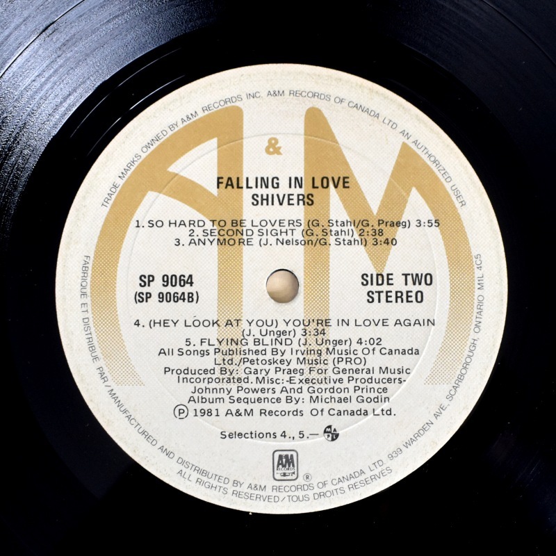 Shivers - Falling In Love    [LP]