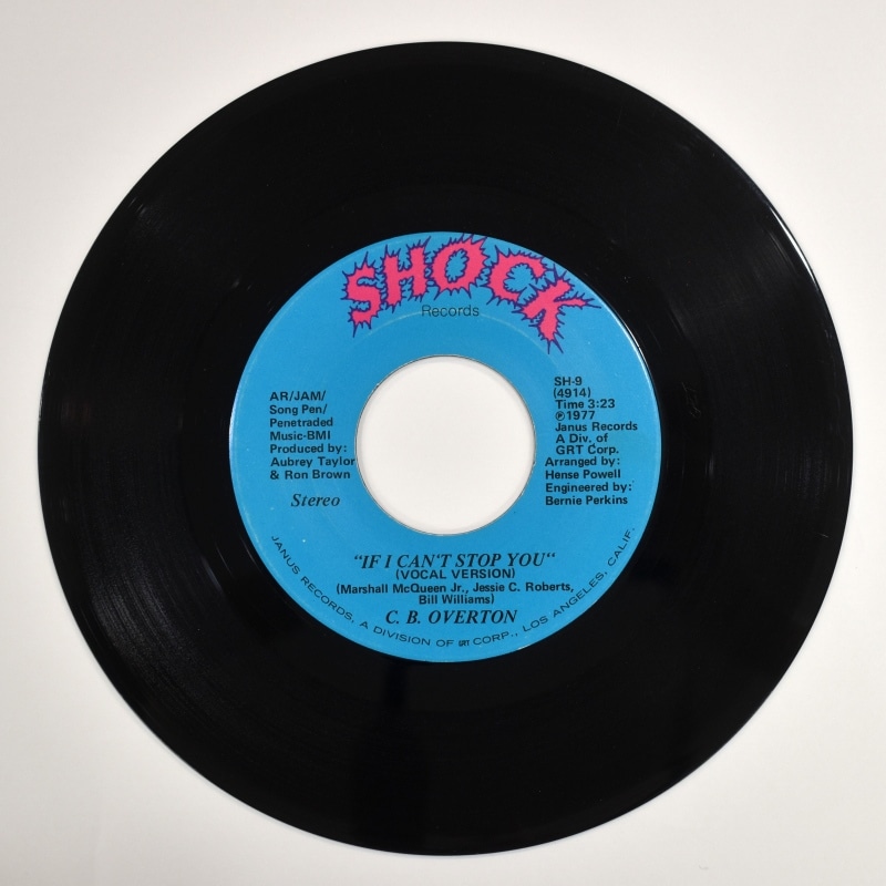 C.B. Overton - If I Can't Stop You (Vocal Version) / ST (Instrumental Version)    [7inch]