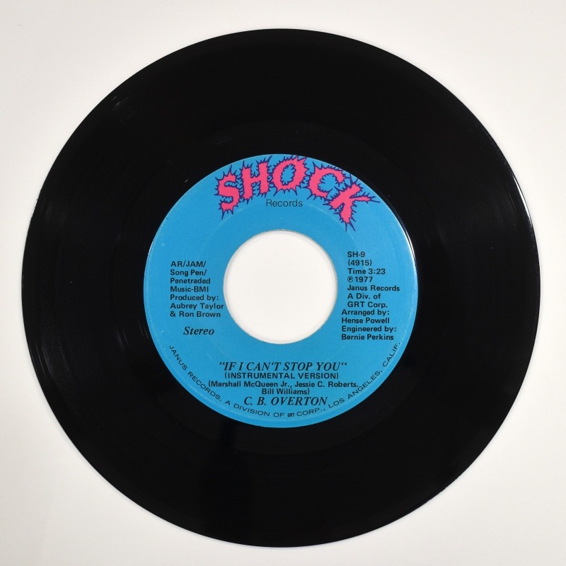 C.B. Overton - If I Can't Stop You (Vocal Version) / ST (Instrumental Version)    [7inch]