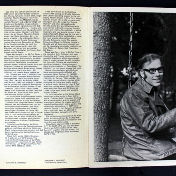 [レコード] WATCH WHAT HAPPENS STEVE KUHN LP Steve Kuhn Trio – Watch What Happens! | Releases | Discogs