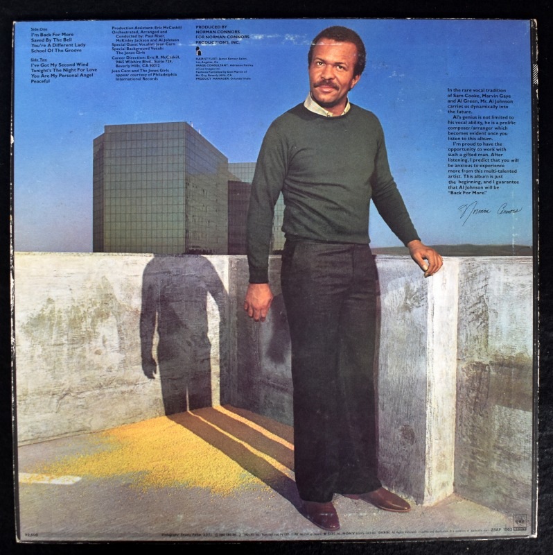 Al Johnson - Back For More      [LP]