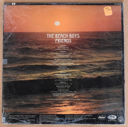 The Beach Boys FRIENDS LP　USオリジナル盤 The Beach BoyS - Friends オリジナル 美品 ｜60'S BEAT & POPS