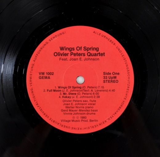 Olivier Peters Quartet Feat. Joan Johnson - Wings Of Spring