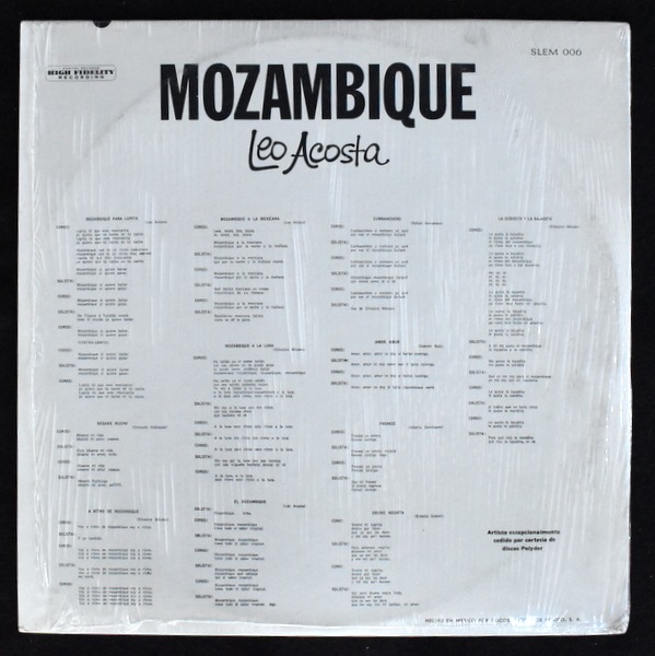 Leo Acosta - Mozambique  [LP]